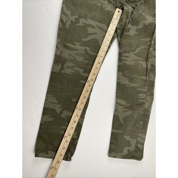 Levis 711 Pants Skinny Ankle Women’s 31 Camo Stretch Mid Rise Green - Picture 4 of 7